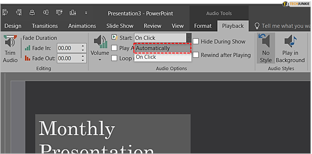 put music on powerpoint for mac